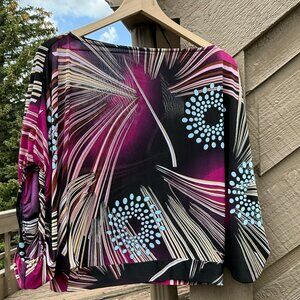 EUC Vintage Alberto Makali Cropped Cacoon Disco Top